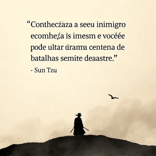 Reflexão Diária: 16 de Junho de 2025 - A Sabedoria de Sun Tzu 1 Sun Tzu - Citação